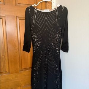 Calvin Klein Black Long Sleeve Dress